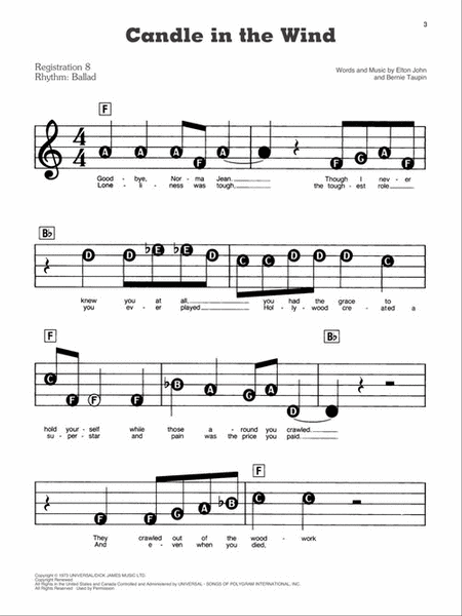 The Best Songs Ever – 8th Edition Electronic Keyboard scores gallery preview page 4