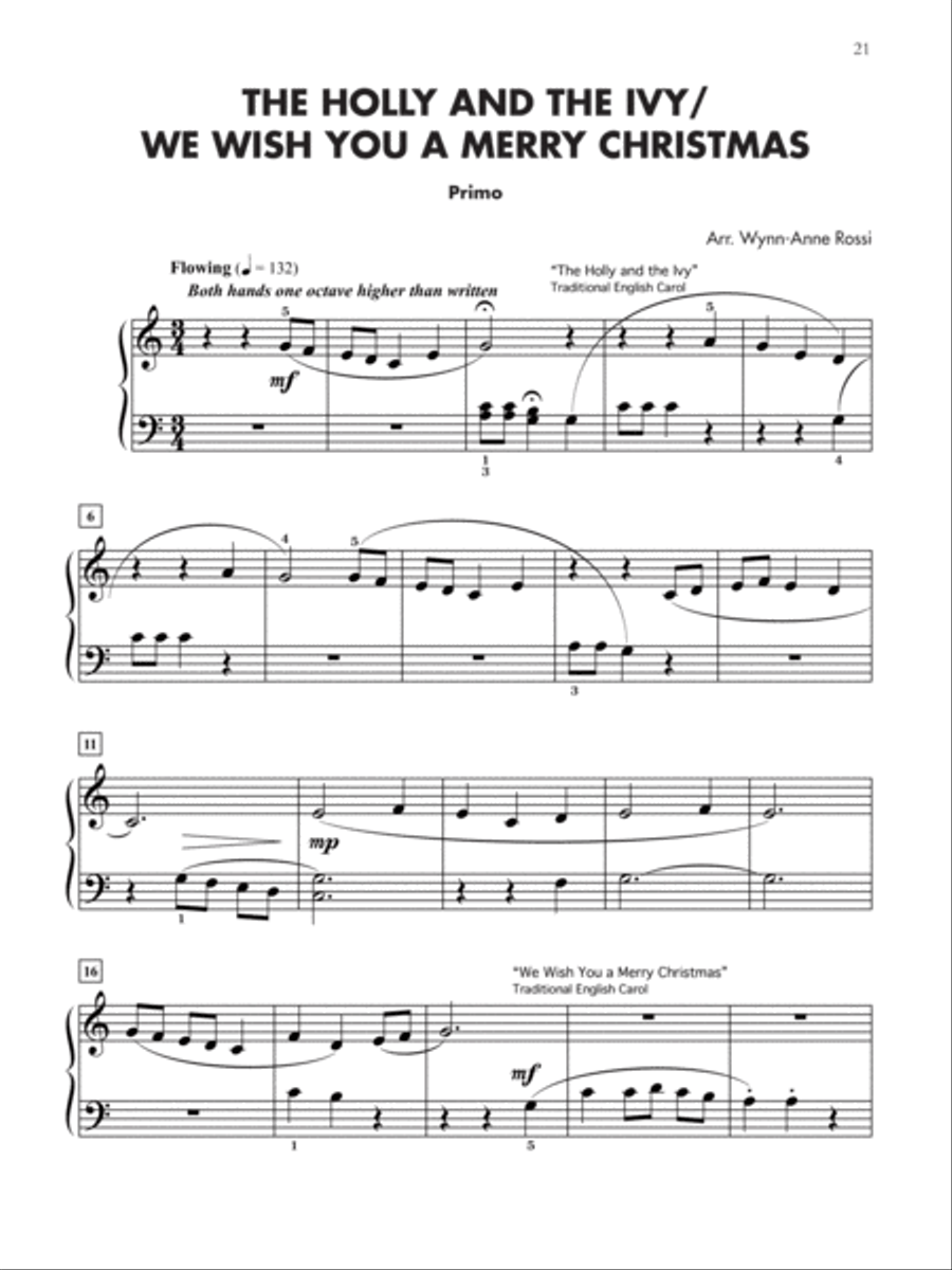 Christmas Medleys for Two, 1-3 (Value Pack) Piano Method scores gallery preview page 5