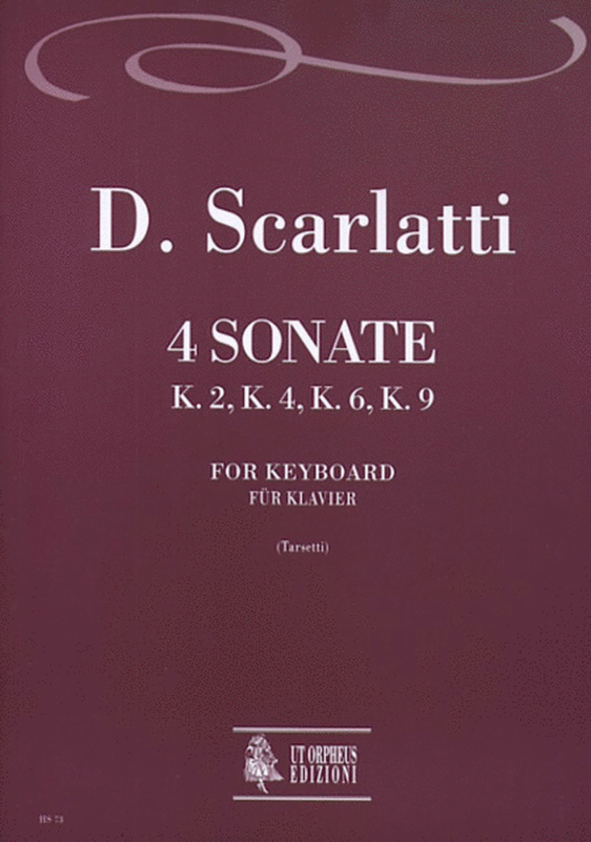 4 Sonatas (K. 2, 4, 6, 9) for Keyboard image number null