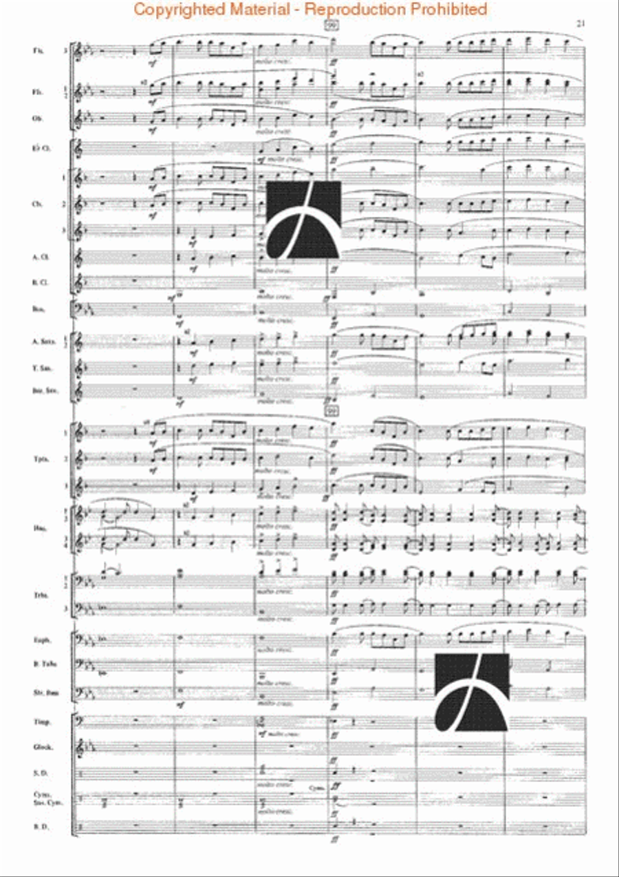 The Seventh Night of July Concert Band scores gallery preview page 18