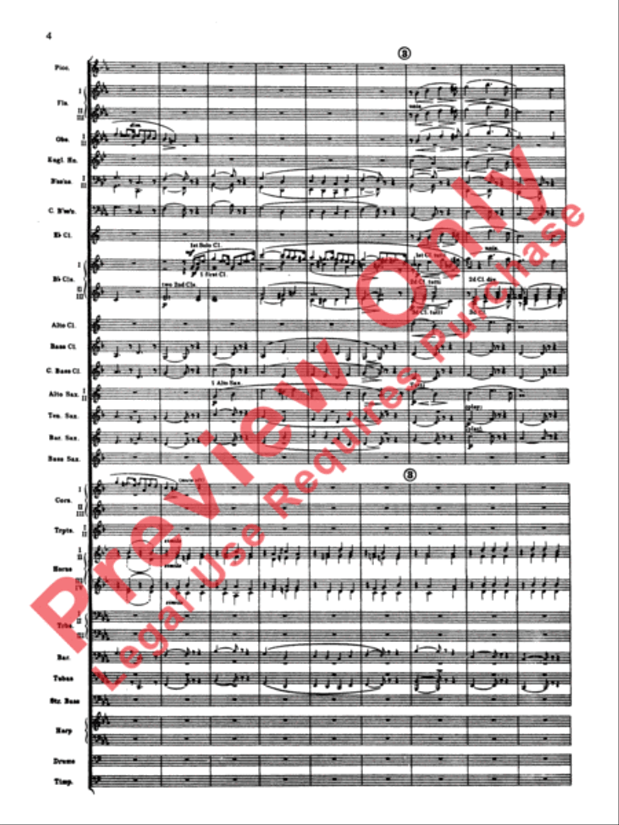 Elsa's Procession to the Cathedral Concert Band scores gallery preview page 5