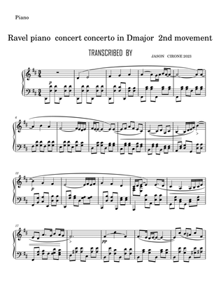 Book cover for Ravel_Piano_Concerto_in_G_2nd_Movement-Piano