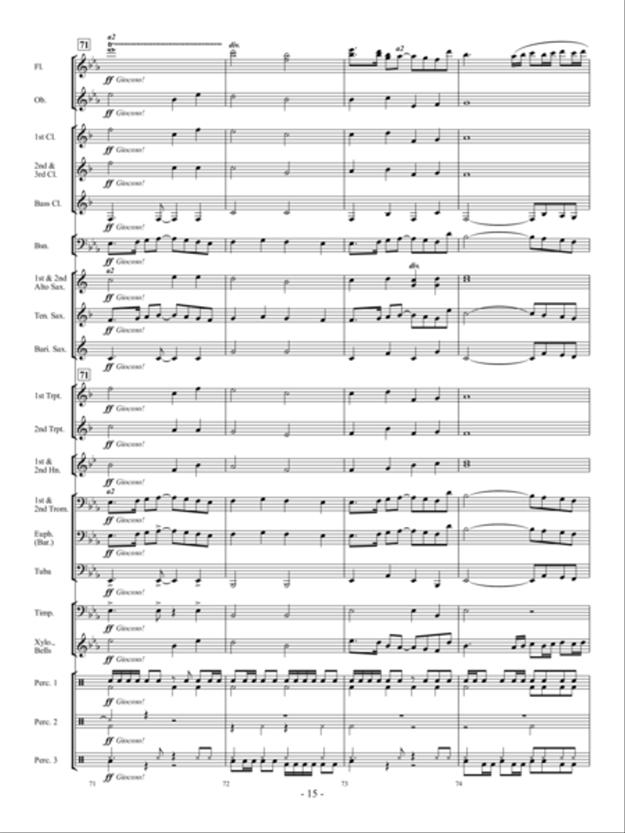 Dream Chaser Dream Chaser Concert Band scores gallery preview page 14