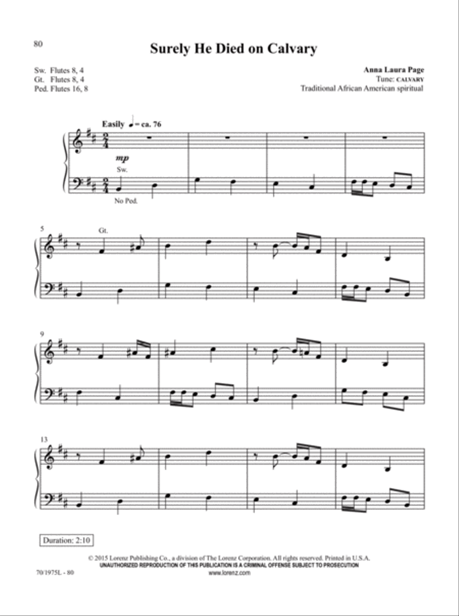 Easy Organ Library, Vol. 60 Organ Solo scores gallery preview page 30