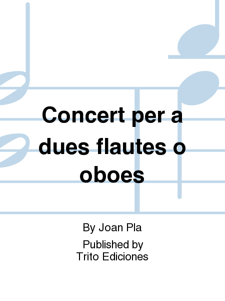 Concert per a dues flautes o oboès