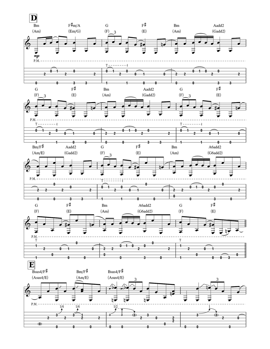 Anji Acoustic Guitar scores gallery preview page 3