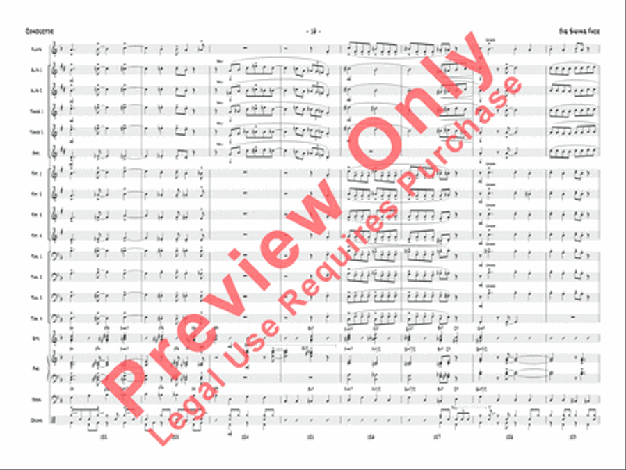 Big Swing Face Jazz Ensemble scores gallery preview page 19