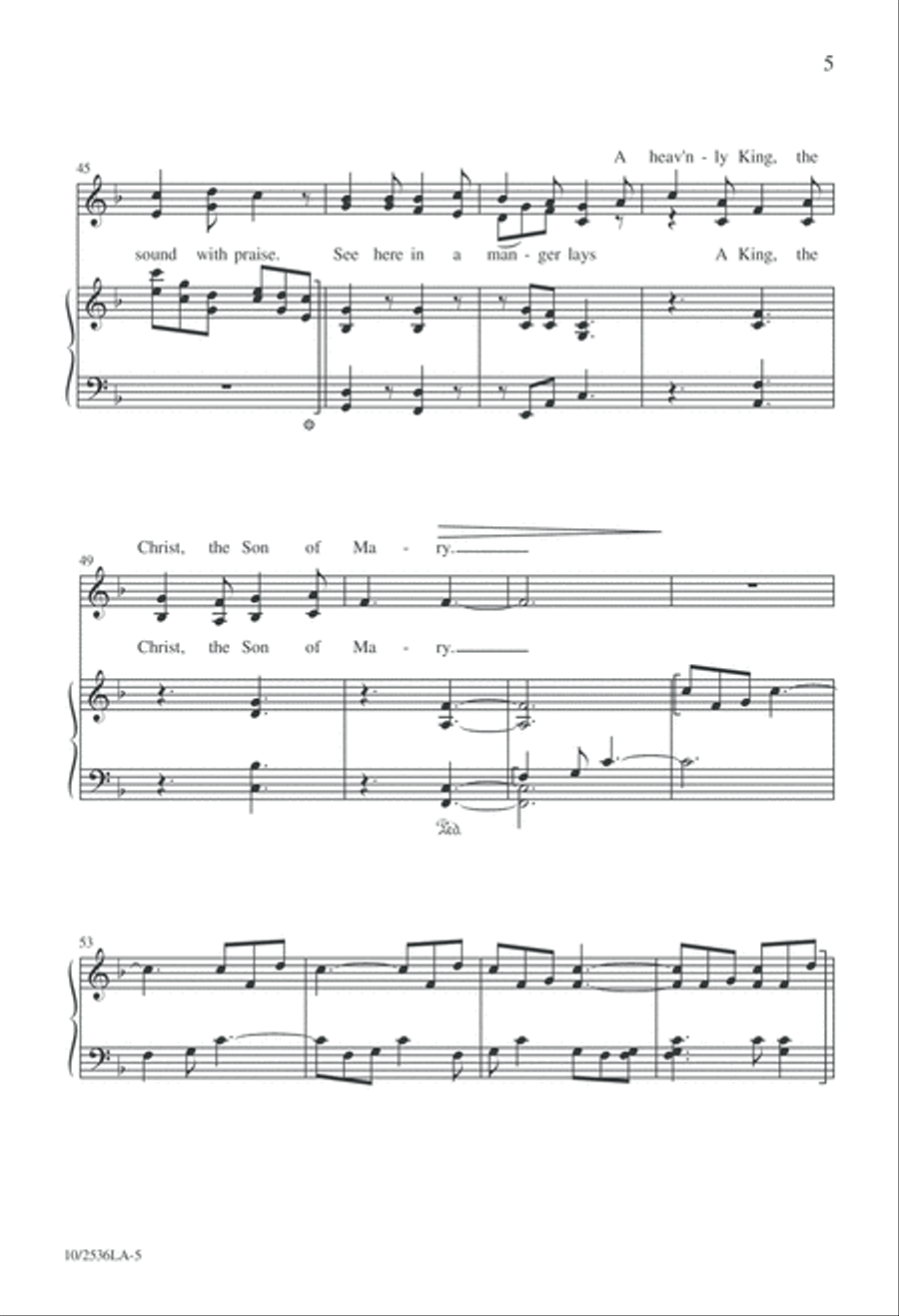 Christ Is Born Today 4-Part scores gallery preview page 5