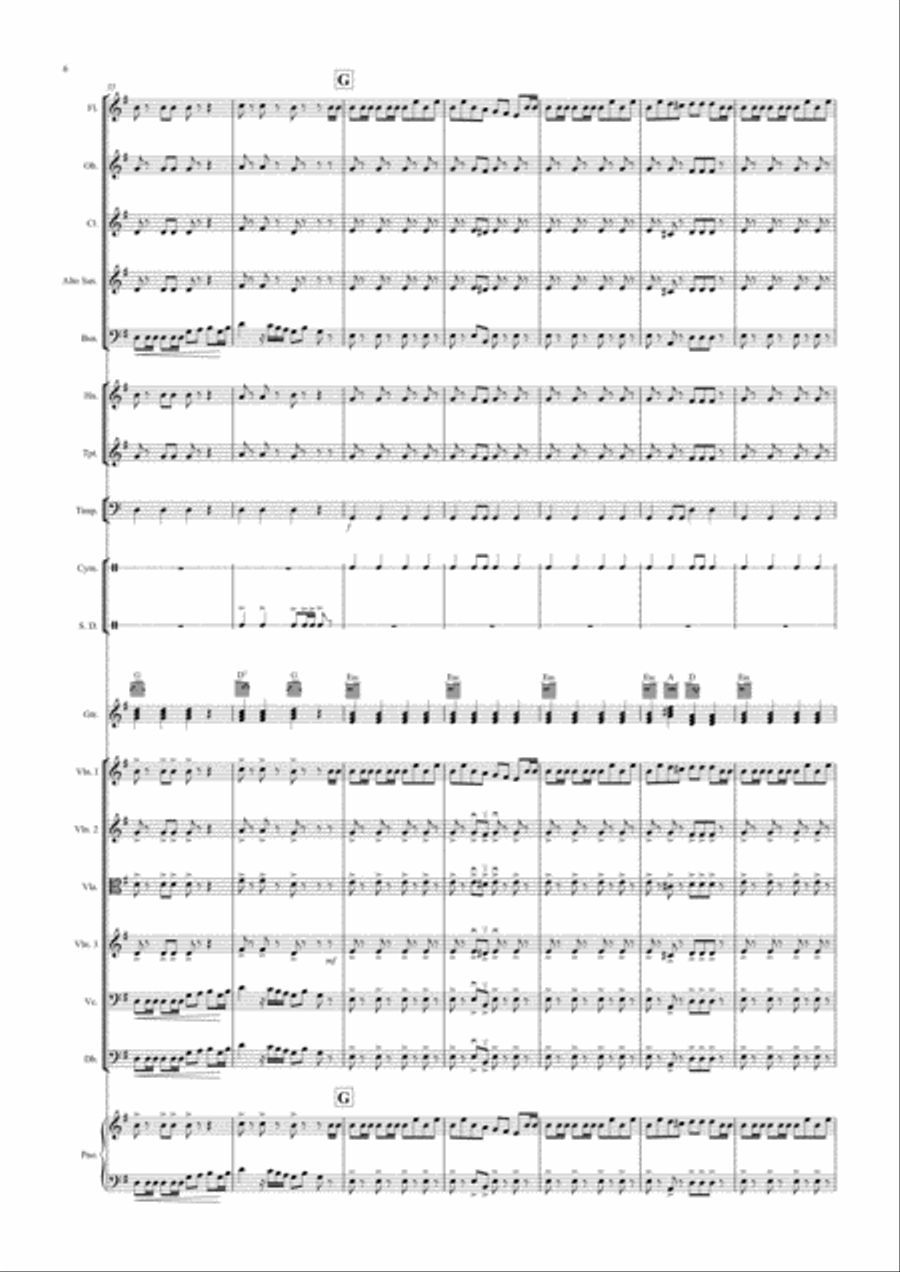 William Tell Overture for School Orchestra (version two) Full Orchestra scores gallery preview page 6