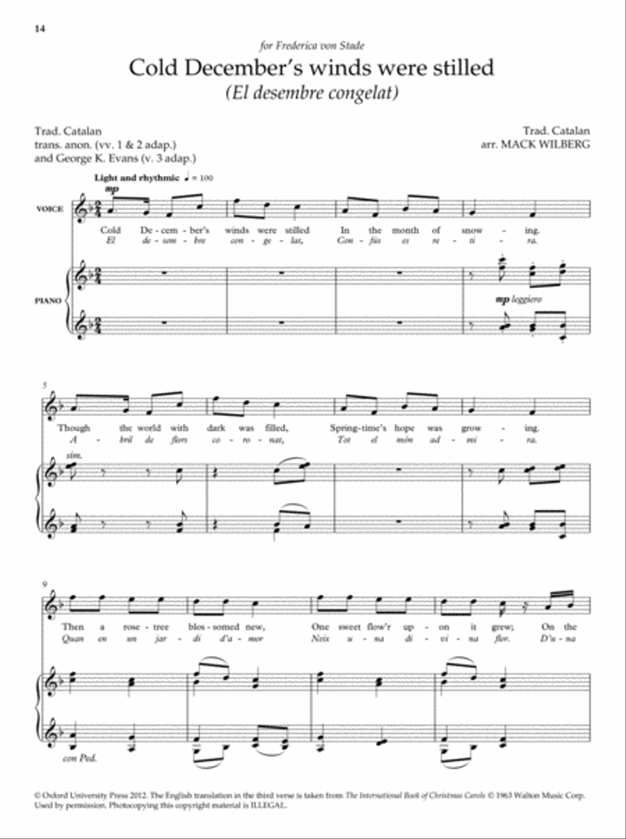 Carol Songbook: High voice High Voice scores gallery preview page 2