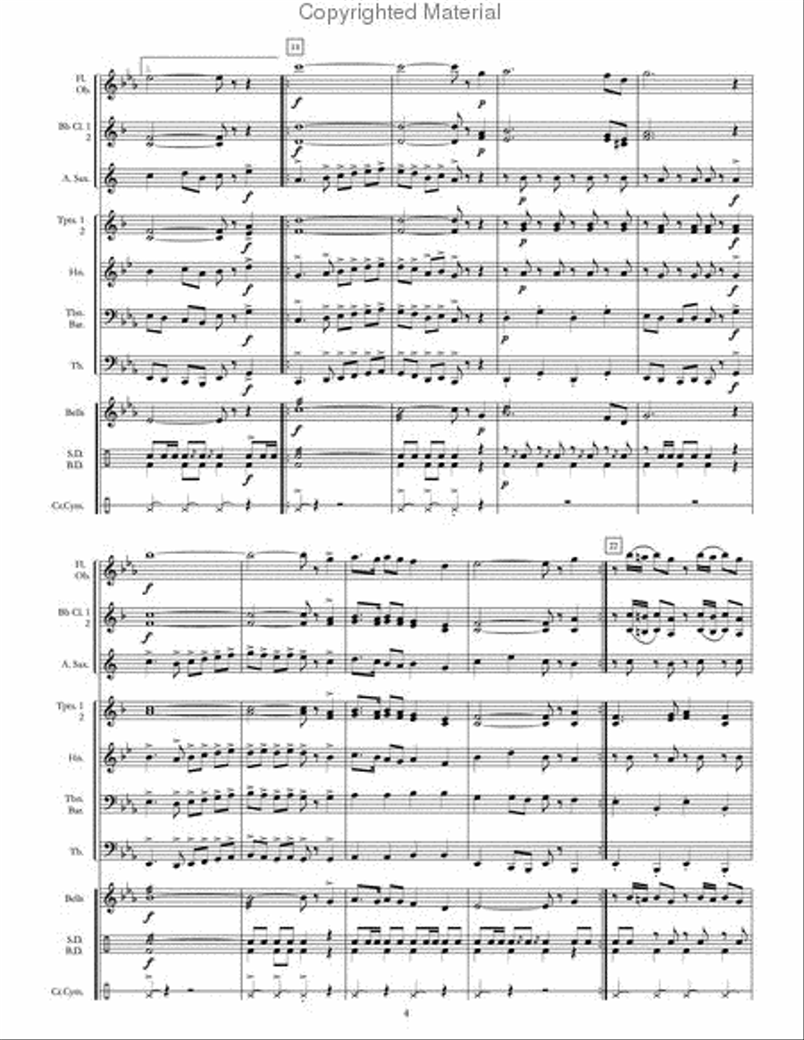 Buffalo Island March Concert Band scores gallery preview page 5