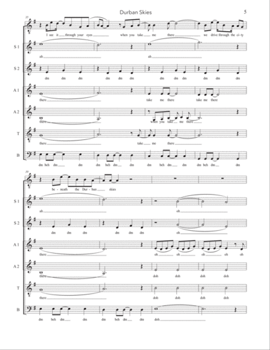 Durban Skies 4-Part scores gallery preview page 5