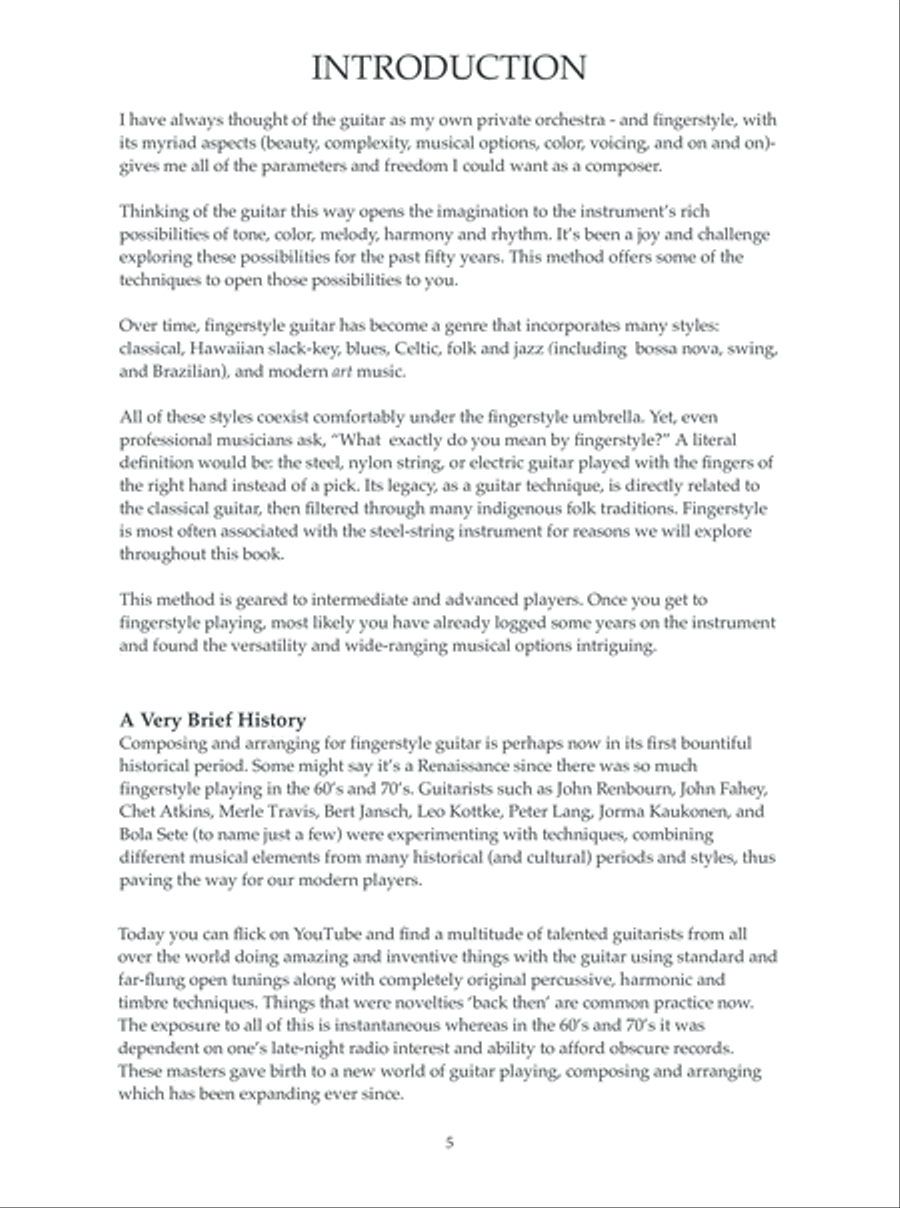 Fingerstyle Guitar Arranging, Composition and Performance Classical Guitar scores gallery preview page 6