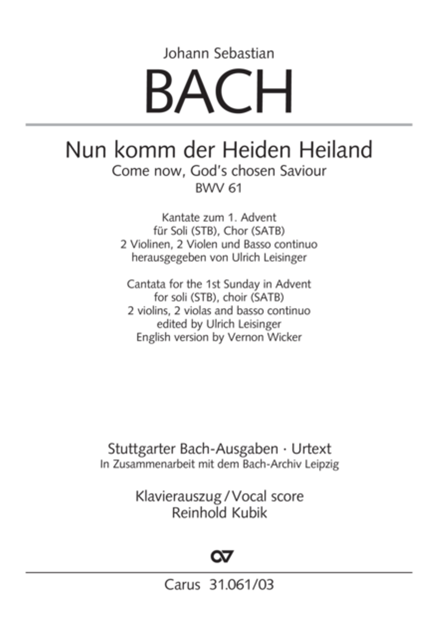 Come now, God's chosen saviour (I) STB scores gallery preview page 2