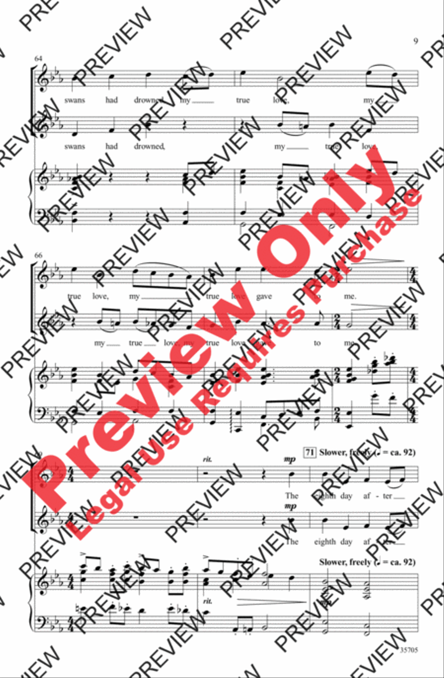 The Twelve Days After Christmas 2-Part scores gallery preview page 9