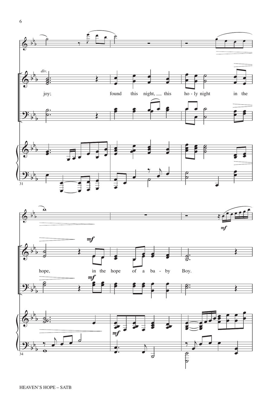 Heaven's Hope Heaven's Hope 4-Part scores gallery preview page 5