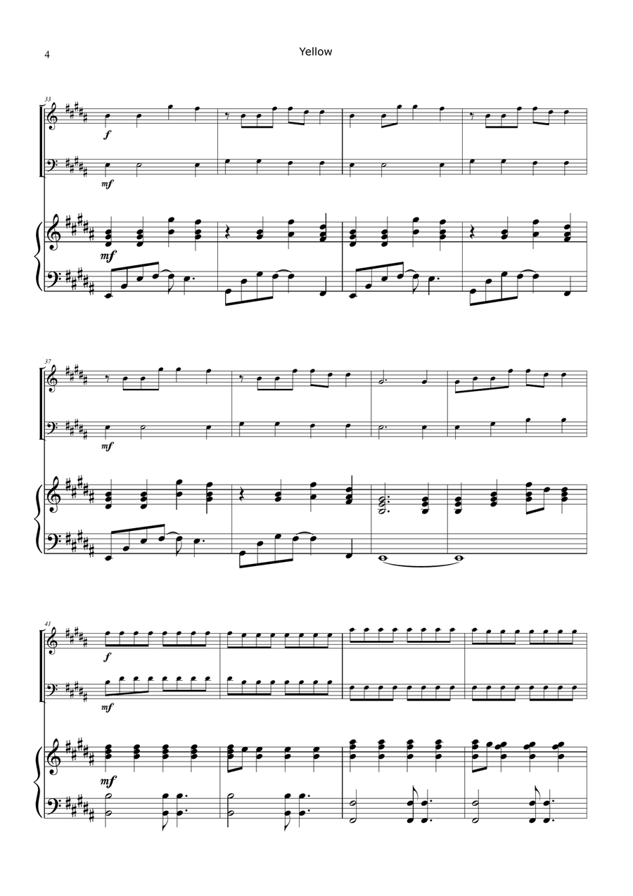 Yellow Piano Trio scores gallery preview page 4