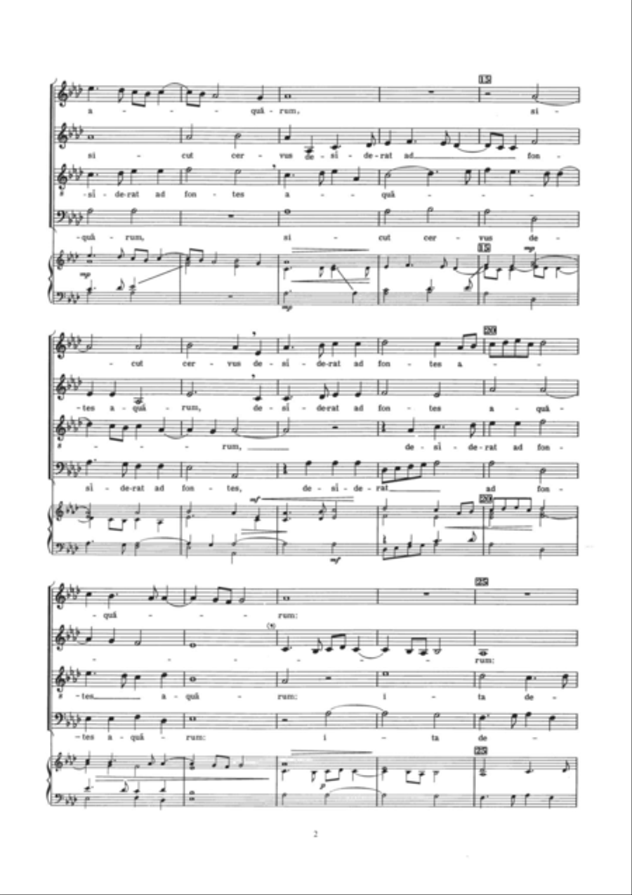 Sicut Cervus Sicut Cervus Choir scores gallery preview page 2