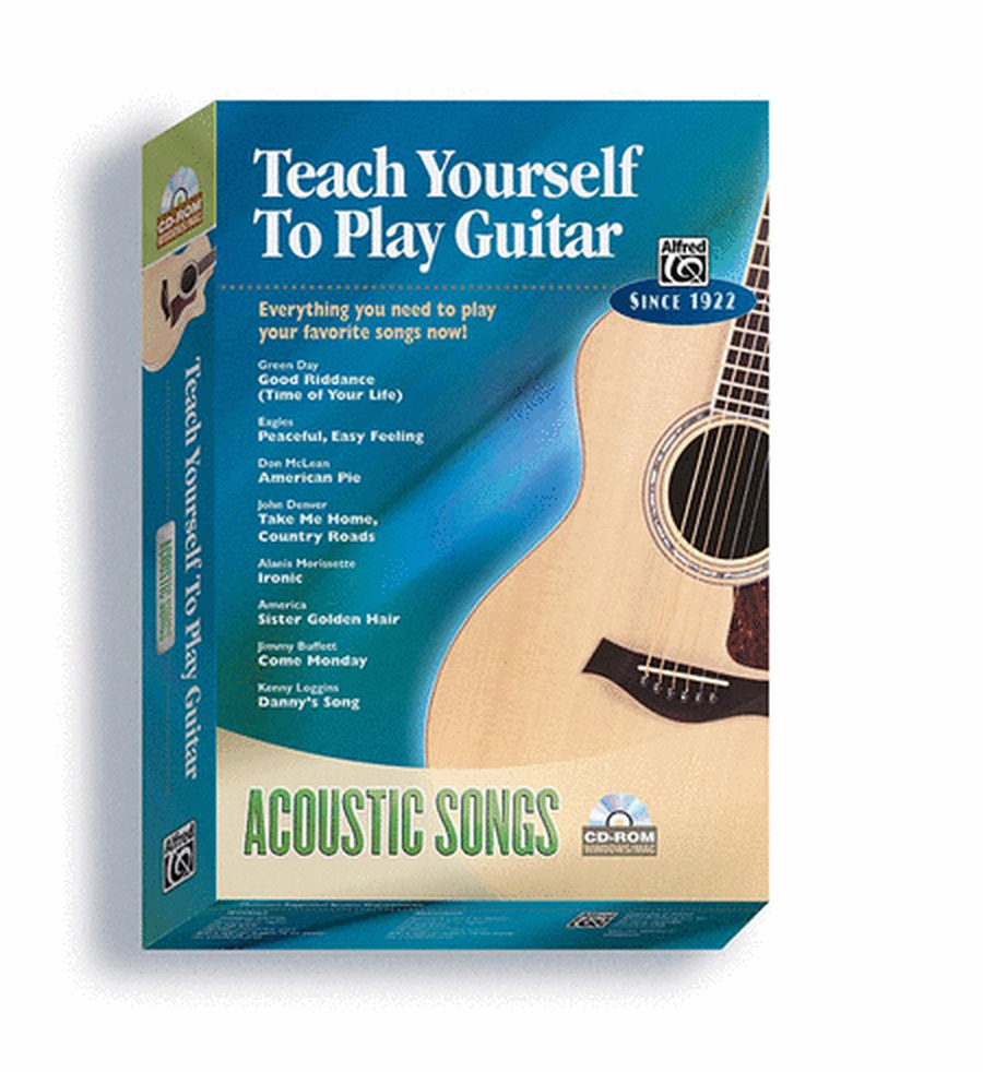 Alfred's Teach Yourself to Play Guitar -- Acoustic Songs