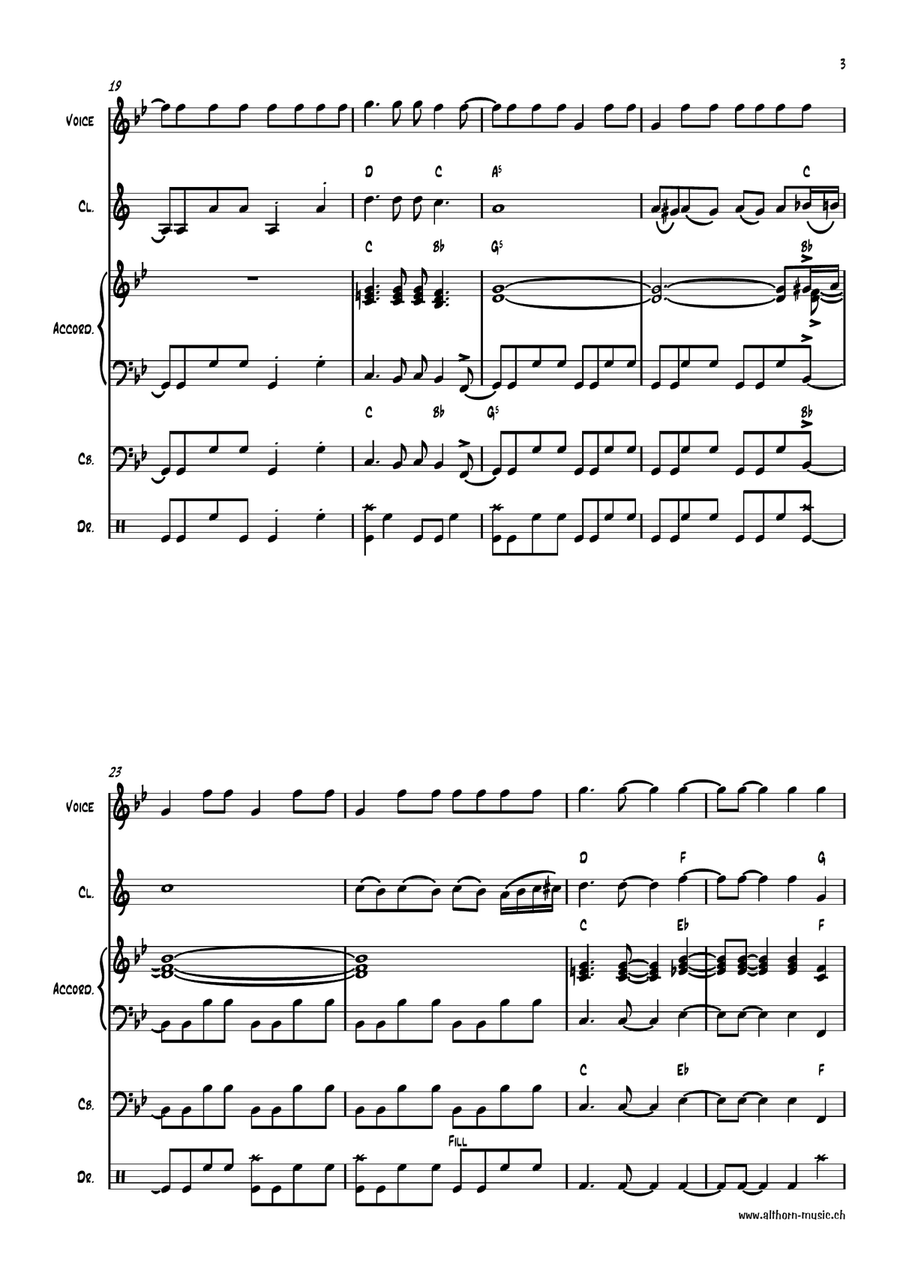 My Sharona Small Ensemble scores gallery preview page 3