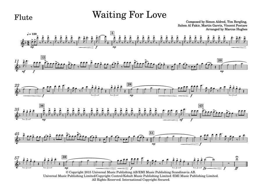 Waiting For Love Marching Band scores gallery preview page 6