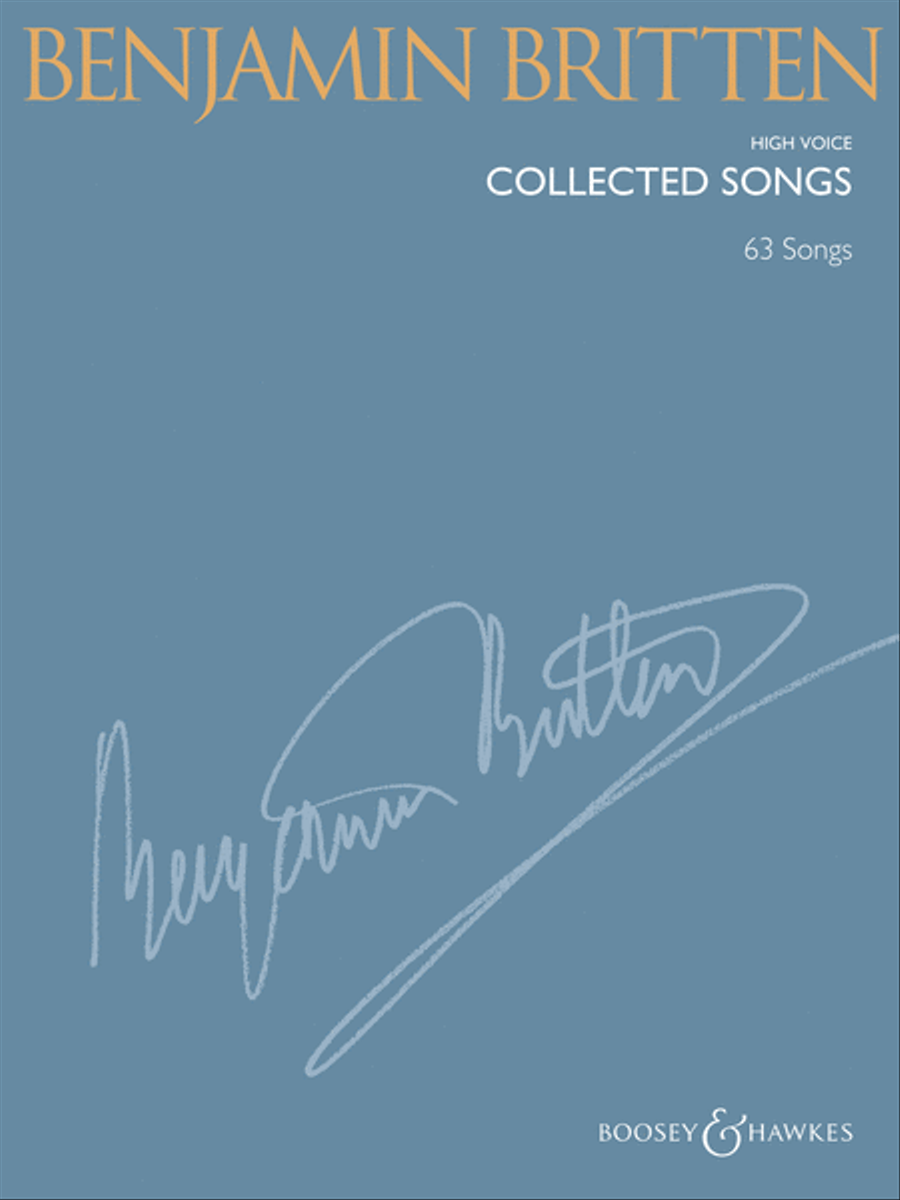 Book cover for Benjamin Britten – Collected Songs