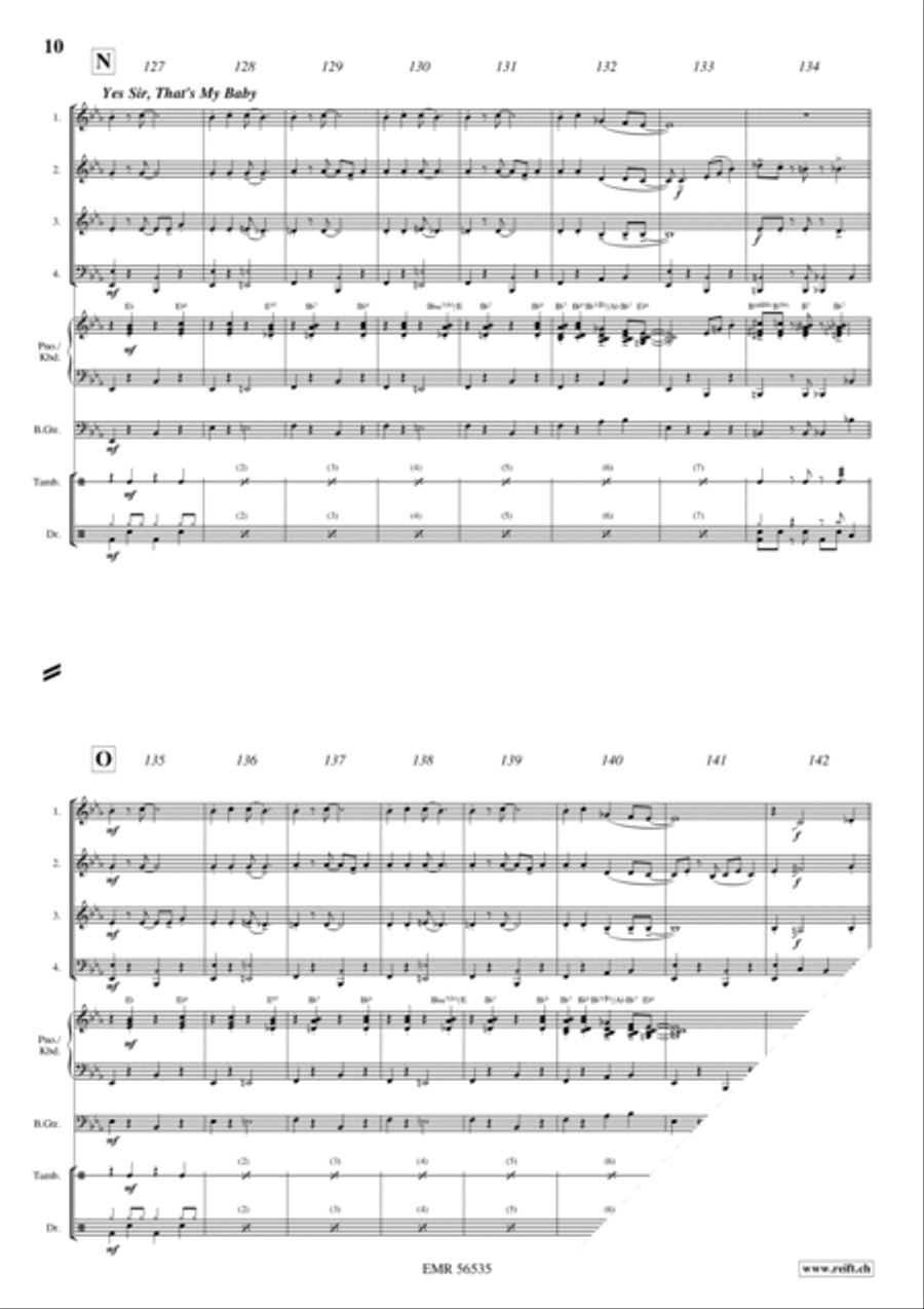 Charleston Medley Brass Quartet scores gallery preview page 8