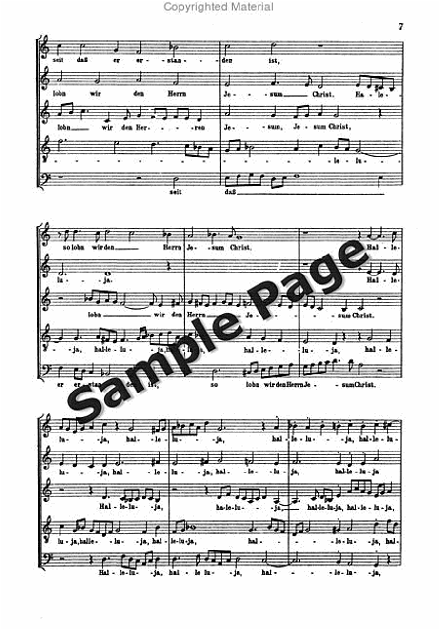 Christ Ist Erstanden SSATB scores gallery preview page 6