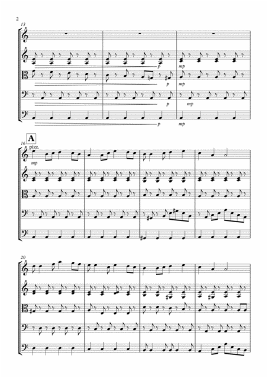 Korobeiniki (Tetris Theme) String Orchestra scores gallery preview page 2