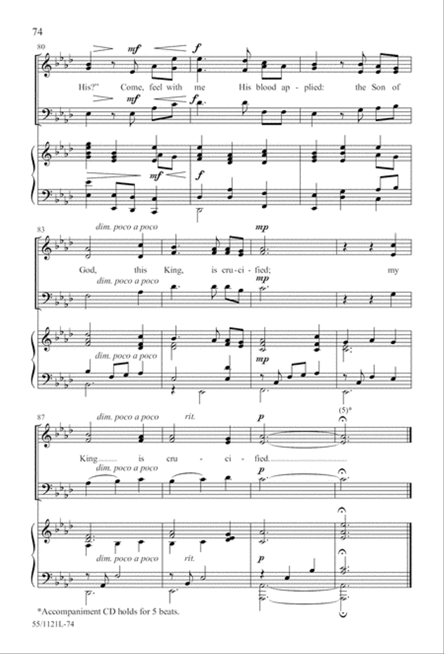 Touched by the Christ Touched by the Christ 3-Part scores gallery preview page 75