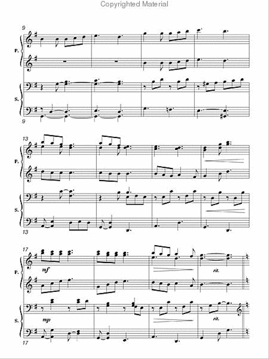 Power in the Blood 1 Piano, 4-Hands scores gallery preview page 3
