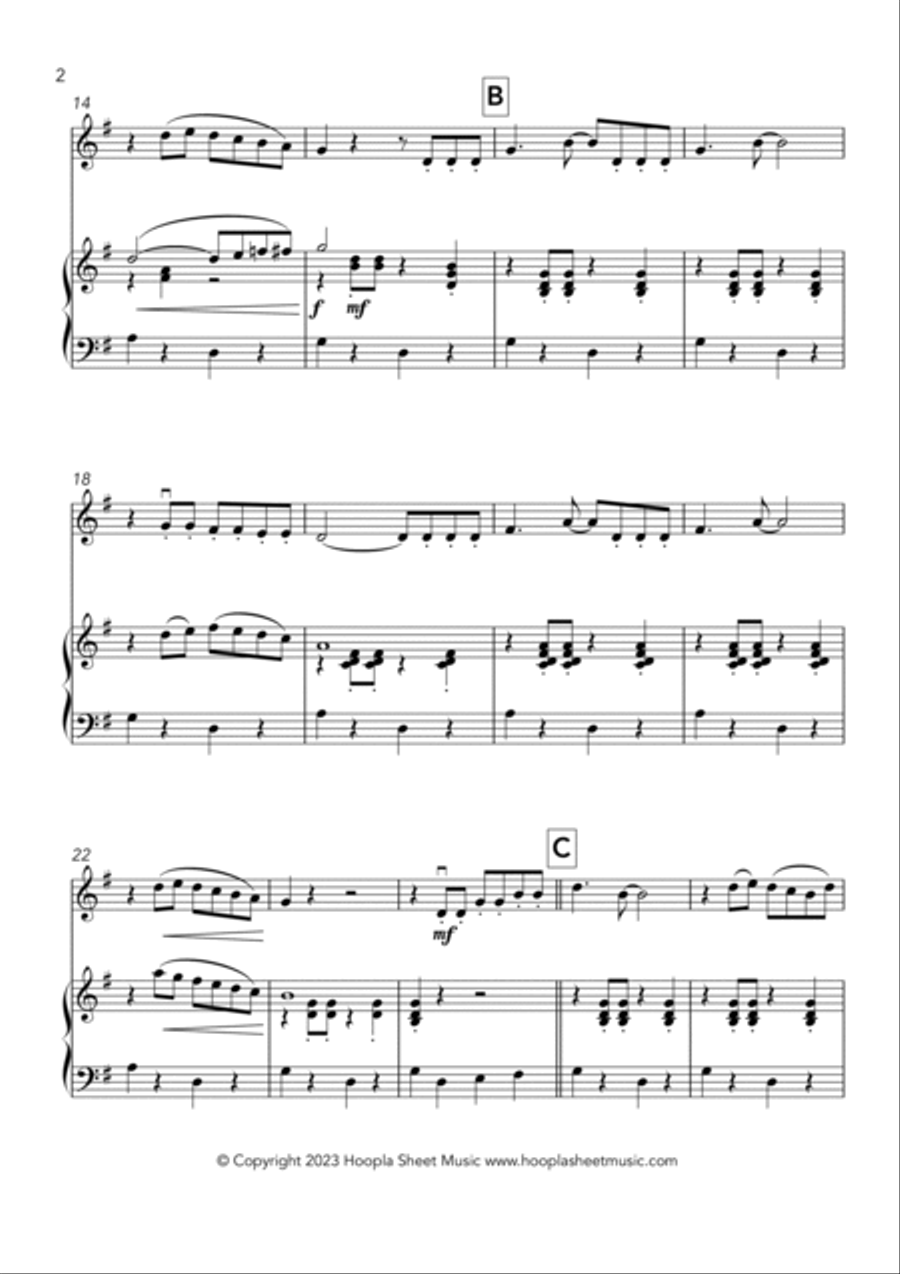 La Cucaracha Violin Solo scores gallery preview page 2