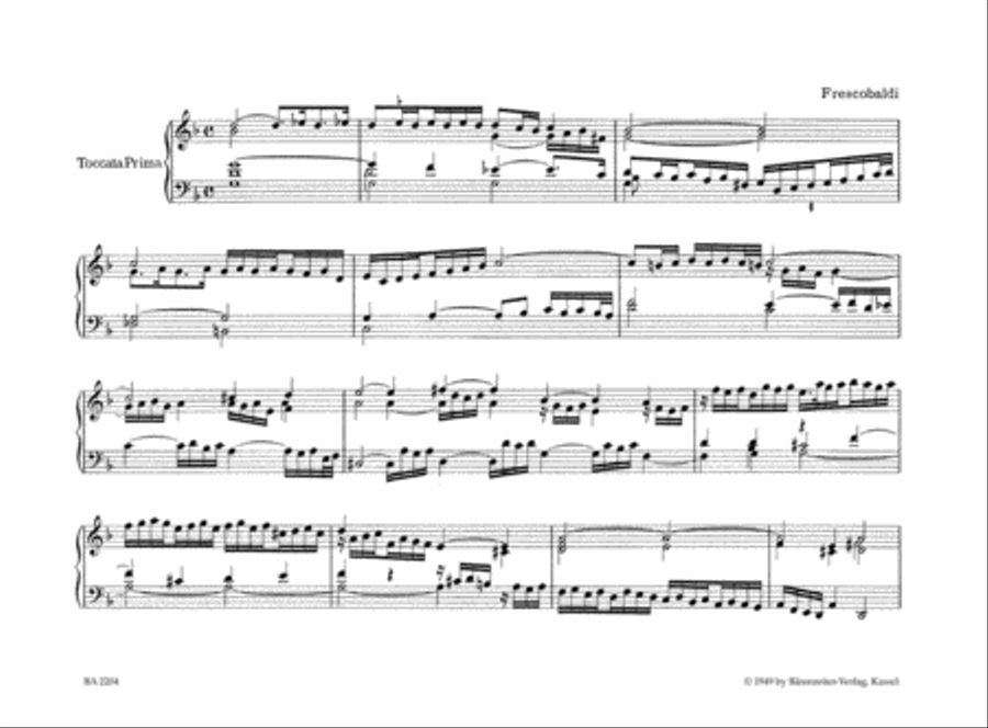 Das zweite Buch der Toccaten, Canzonen usw. 1637 Harpsichord scores gallery preview page 2