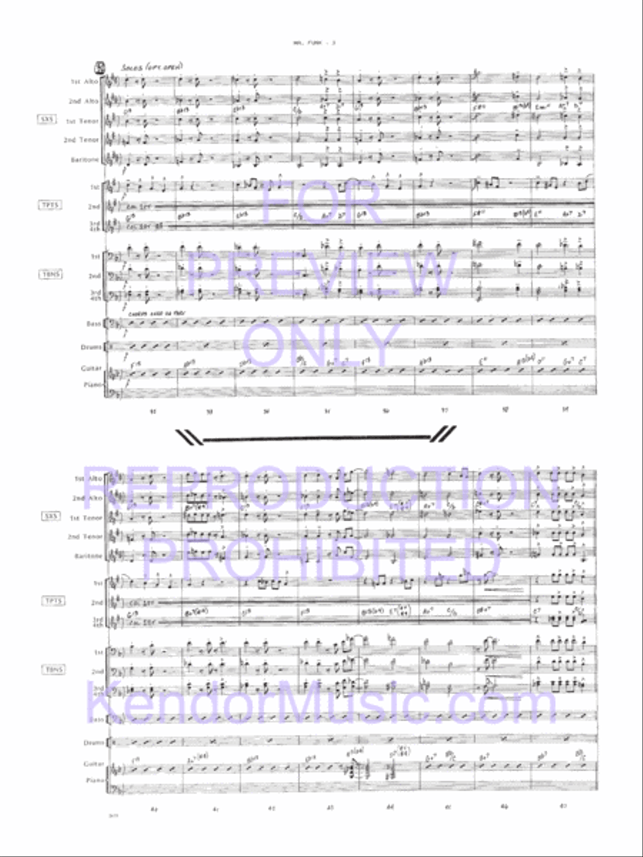Mr. Funk Jazz Ensemble scores gallery preview page 4