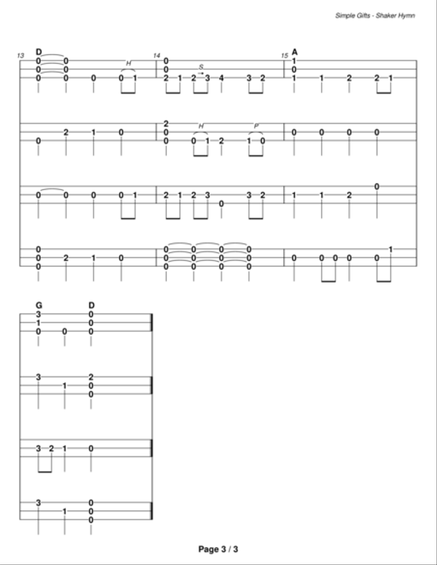 Simple Gifts (ensemble) Small Ensemble scores gallery preview page 5