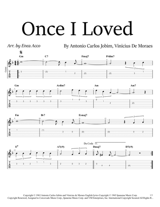 Once I Loved (amor Em Paz) (love In Peace)