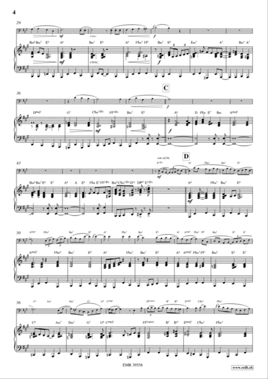 Long Ago And Far Away Double Bass scores gallery preview page 4