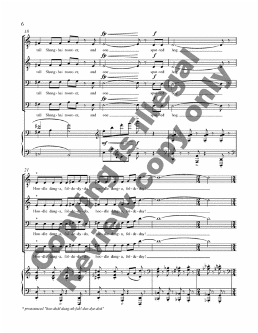 Sweet Betsy Sweet Betsy TTBB scores gallery preview page 25