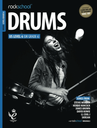 Book cover for Rockschool Drums Grade 6