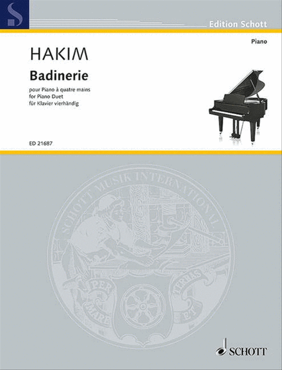 Badinerie Piano Duet scores gallery preview page 1