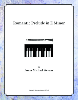 Book cover for Romantic Prelude in E Minor - Clarinet & Piano