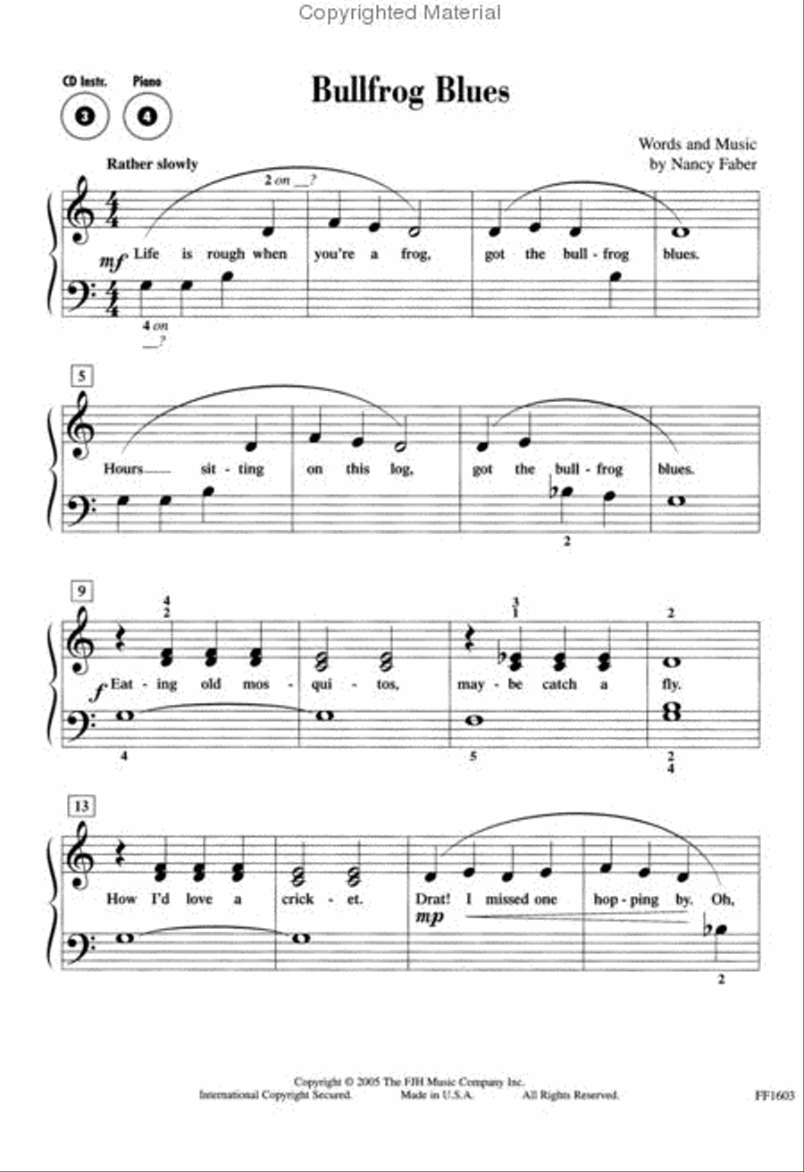Level 1 – Gold Star Performance Book Piano Method scores gallery preview page 3