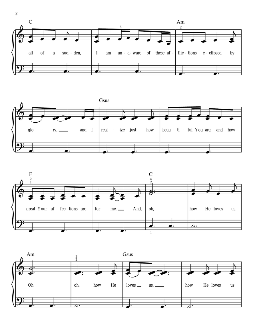 How He Loves Voice scores gallery preview page 2