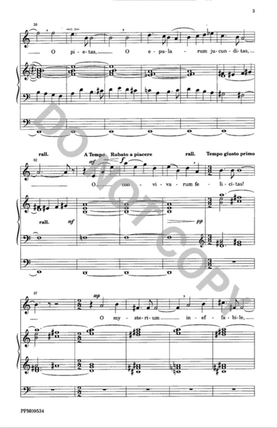 O Mysterium Ineffabile O Mysterium Ineffabile Unison Choir scores gallery preview page 4