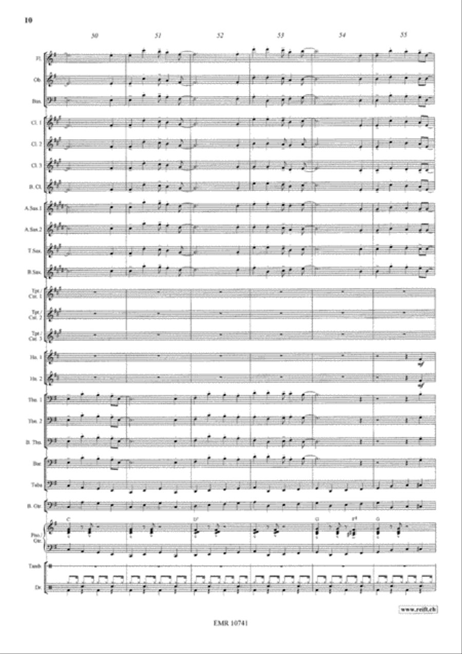 Swingle Bells Concert Band scores gallery preview page 11