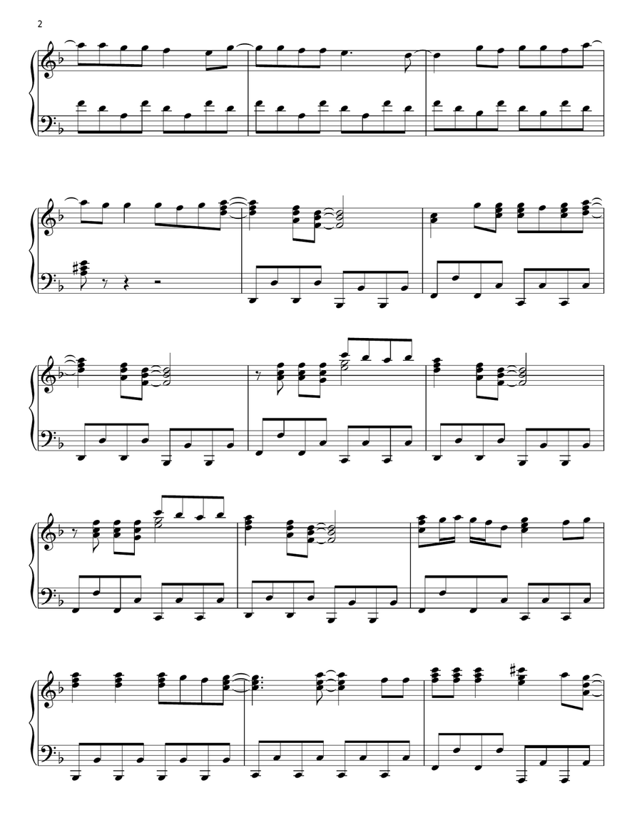 Grenade Grenade Piano Solo scores gallery preview page 2