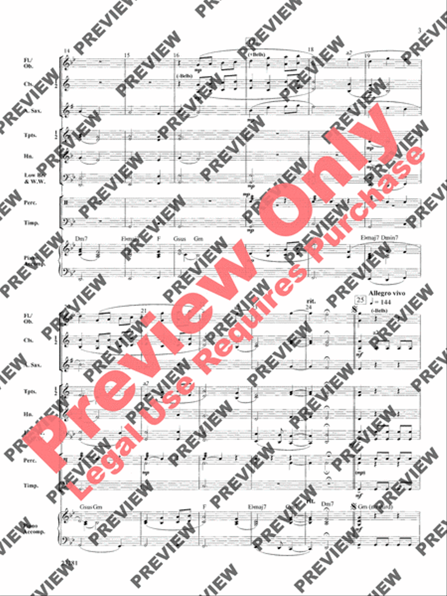 Chant and Ceremony Concert Band scores gallery preview page 4