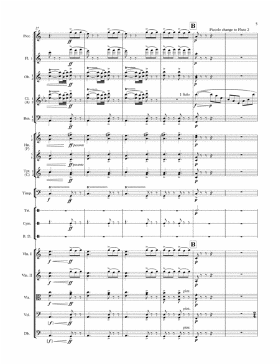 Bucolic Suite Full Orchestra scores gallery preview page 6