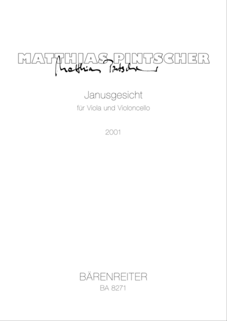 Janusgesicht for Viola and Violoncello Cello scores gallery preview page 1