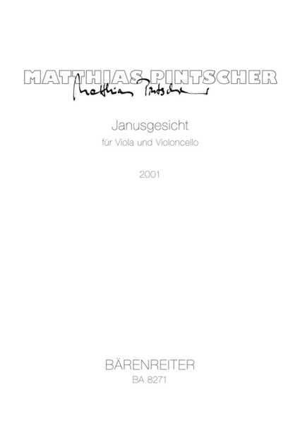 Janusgesicht for Viola and Violoncello